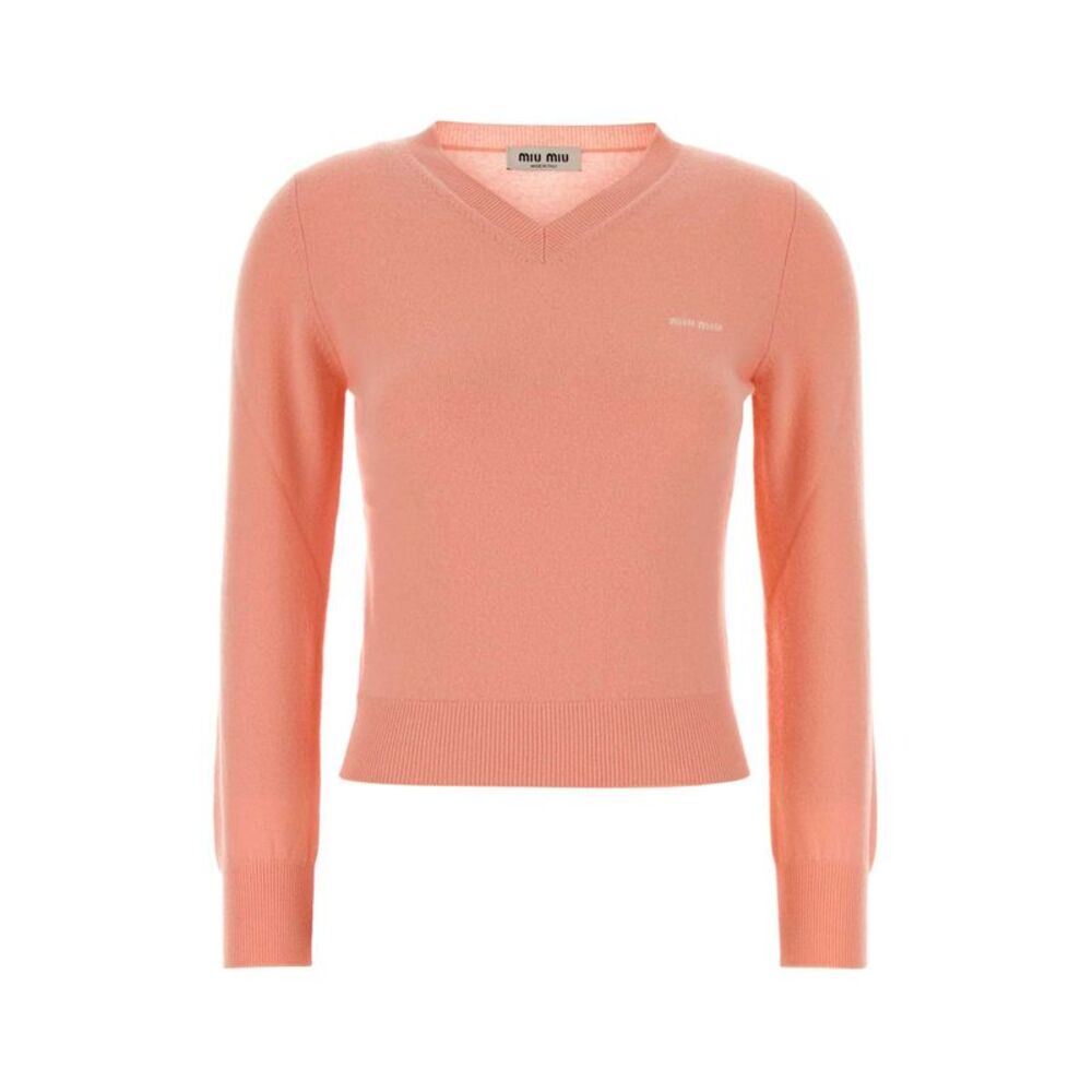 Miu Miu Women Salmon Wool Sweater